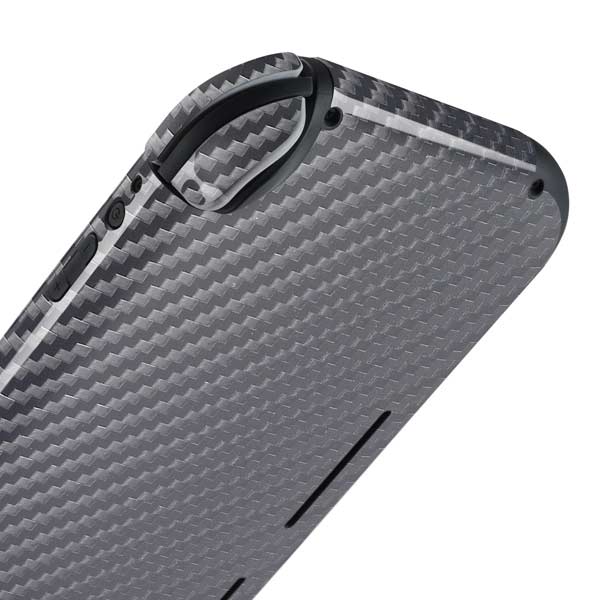 Silver Carbon Fiber Specialty Texture Material Nintendo Switch Lite Sk ...
