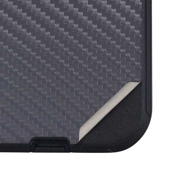 Silver Carbon Fiber Specialty Texture Material Otterbox Defender iPhone Skin