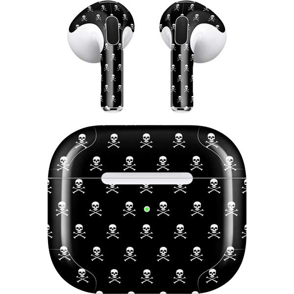 Skull and Crossbones (white) Apple AirPods (3rd Gen 2021) Skin