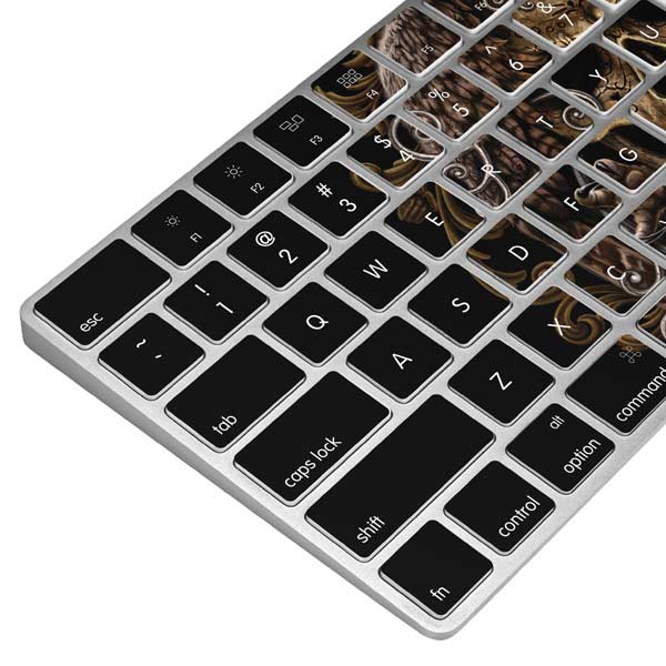 Skull and Owl by Sarah Richter Magic Keyboard Skin