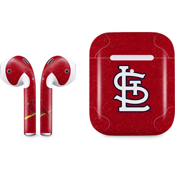 St. Louis Cardinals - Solid Distressed Apple AirPods Skin