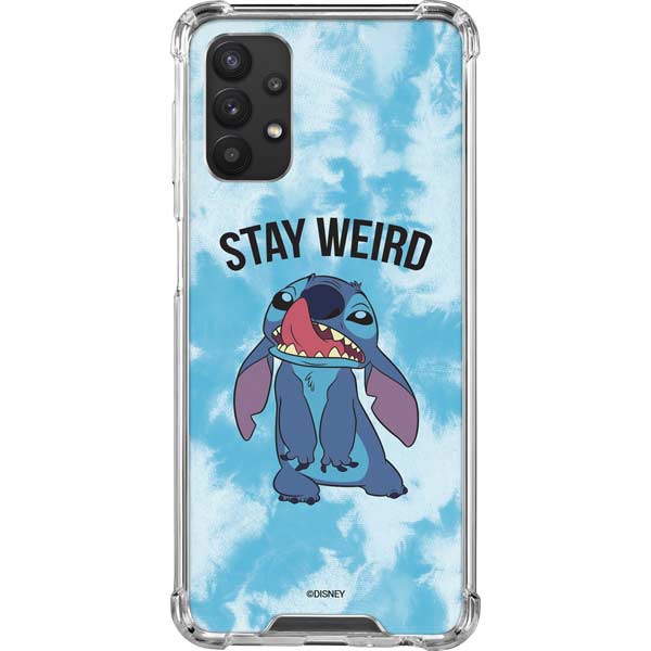 Stitch Stay Weird Clear Cases for Samsung Galaxy A32 5G Skinit - Main Image