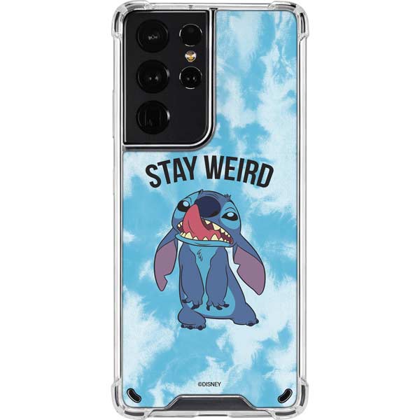 Disney Lilo and Stitch Stay Weird Galaxy S21 Ultra 5G Clear Case