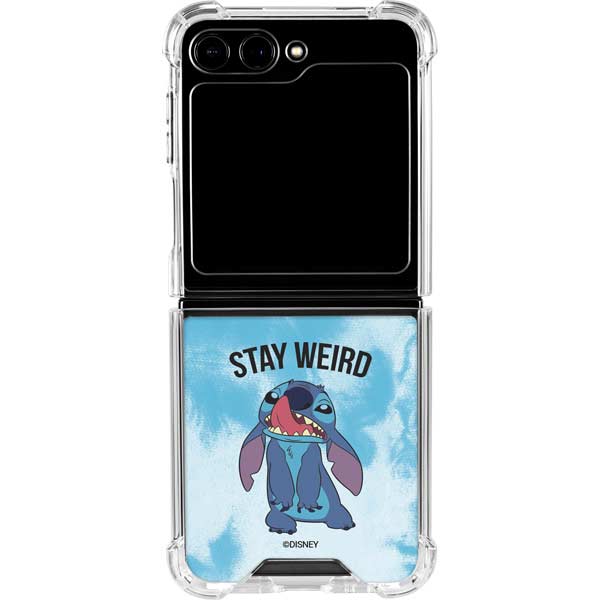 Stitch Stay Weird Galaxy Z Flip5 5G Clear Case Stitch Stay Weird Galaxy Z Flip5 5G Clear Case