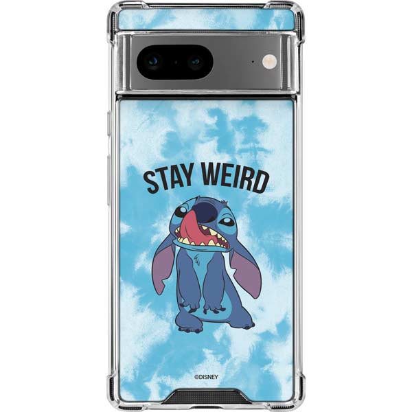 Disney Lilo and Stitch Stay Weird Google Pixel 8 Clear Case