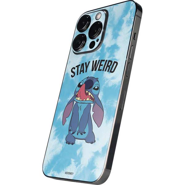 Disney Lilo and Stitch Stay Weird iPhone 15 Pro Skin