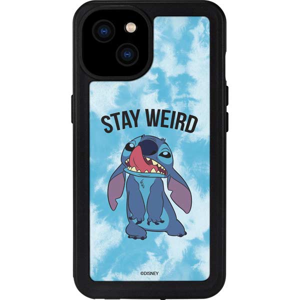 Disney Lilo and Stitch Stay Weird iPhone 15 Plus Waterproof Case Disney Lilo and Stitch Stay Weird iPhone 15 Plus Waterproof Case