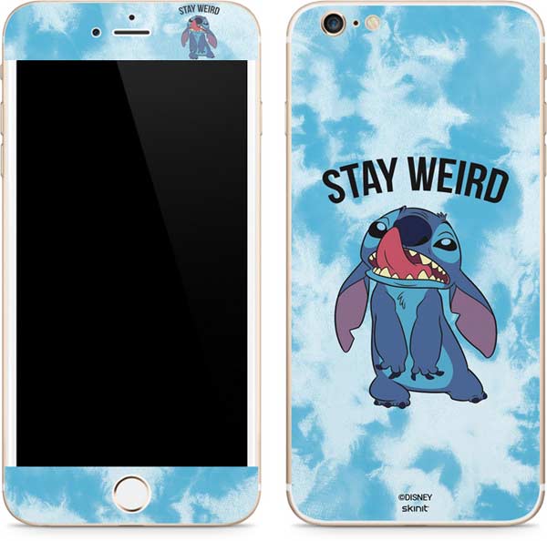 Stitch Stay Weird Apple iPhone Skin | Disney  Skinit