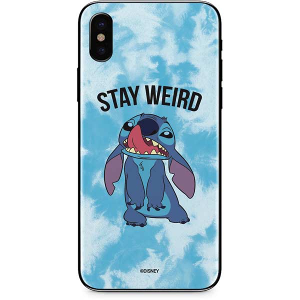 Disney Lilo and Stitch Stay Weird iPhone X Skin