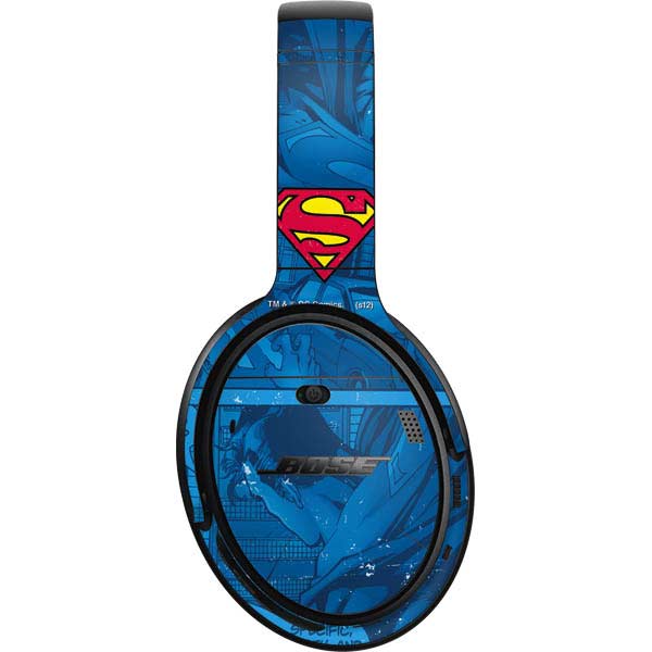 DC Comics Superman Logo Background Pattern Bose QuietComfort 35 Headphones Skin