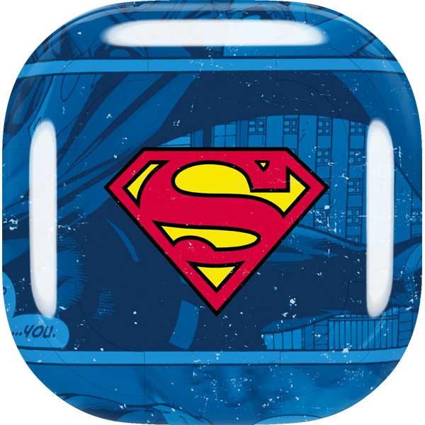 DC Comics Superman Logo Background Pattern Galaxy Buds Live Skin
