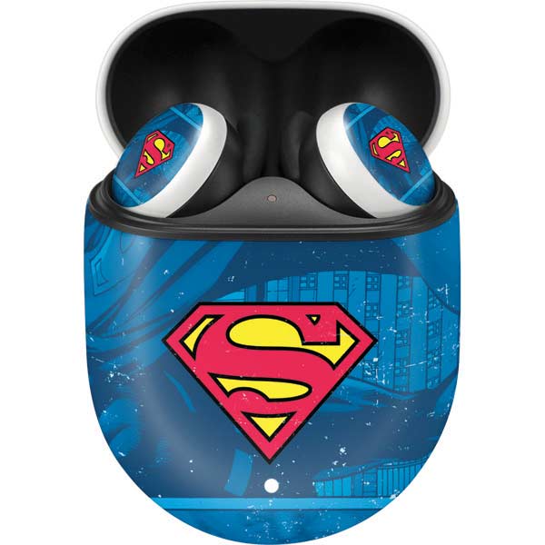 DC Comics Superman Logo Background Pattern Google Pixel Buds Skin
