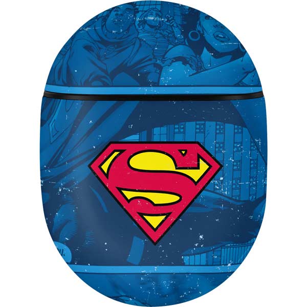 DC Comics Superman Logo Background Pattern Google Pixel Buds Skin