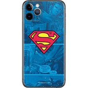 DC Comics Superman Logo Background Pattern iPhone 11 Pro Skin