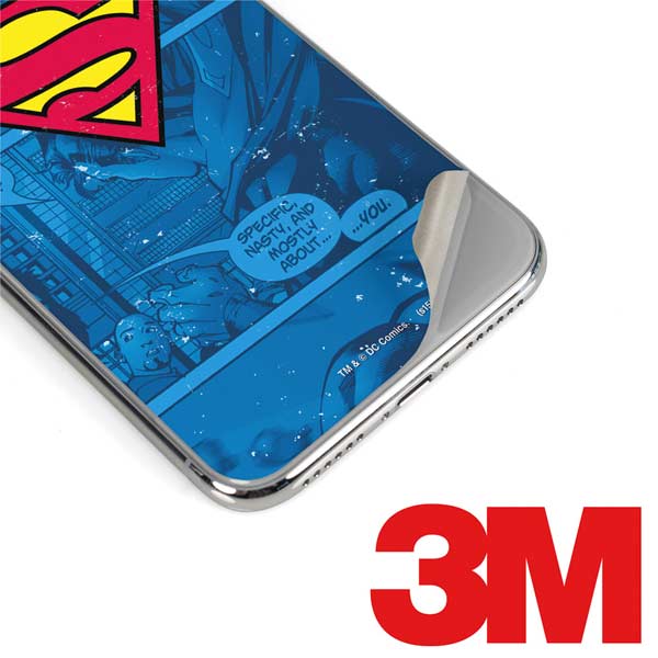 DC Comics Superman Logo Background Pattern iPhone 11 Pro Skin