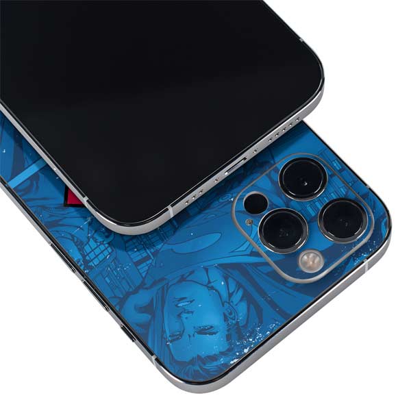 DC Comics Superman Logo Background Pattern iPhone 12 Pro Max Skin