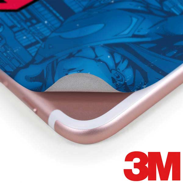 DC Comics Superman Logo Background Pattern iPhone 8 Plus Skin