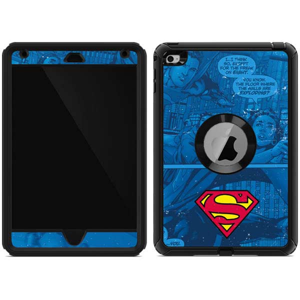 DC Comics Superman Logo Background Pattern Otterbox Defender iPad Skin