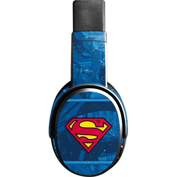 DC Comics Superman Logo Background Pattern Skullcandy Crusher Wireless Skin
