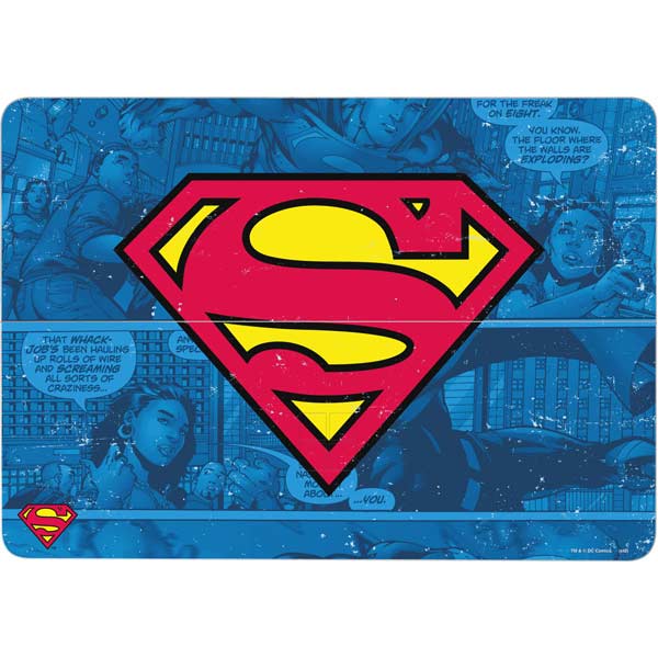 DC Comics Superman Logo Background Pattern Surface Laptop Studio Skin