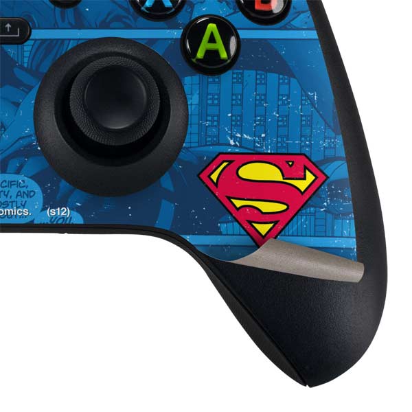 DC Comics Superman Logo Background Pattern Xbox Series X Bundle Skin
