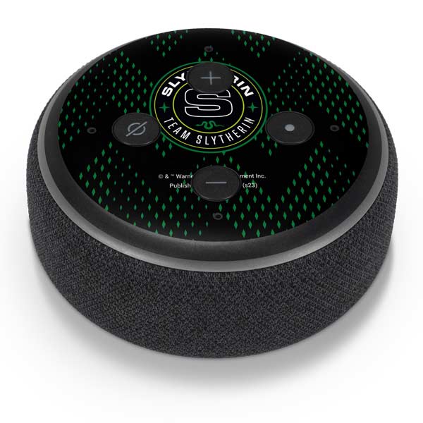 Wizarding Worlds Harry Potter Team Slytherin Amazon Echo Dot Skin