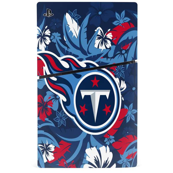 NFL Tennessee Titans Tropical Print PS5 Slim Disk Bundle Skin