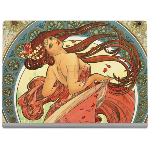 Alphonse Mucha The Arts, Dance Surface Book 2 15in Skin