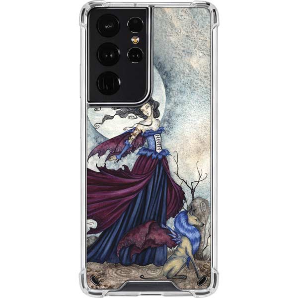 Amy Brown The Moon is Calling Fairy and Dragon Galaxy S21 Ultra 5G Clear Case
