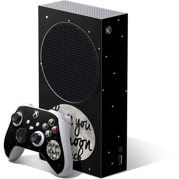 To The Moon And Back BW Xbox Series S Skins