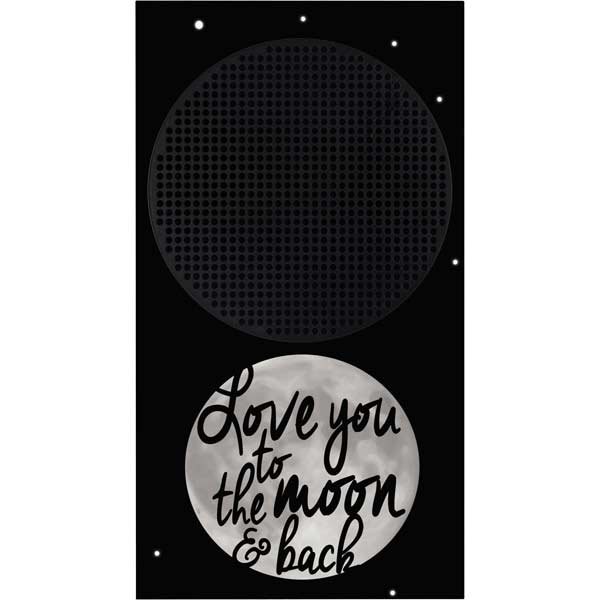 To The Moon And Back BW Xbox Series S Skins