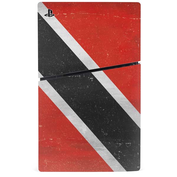 Trinidad and Tobagao Flag Distressed PS5 Slim Disk Bundle Skin