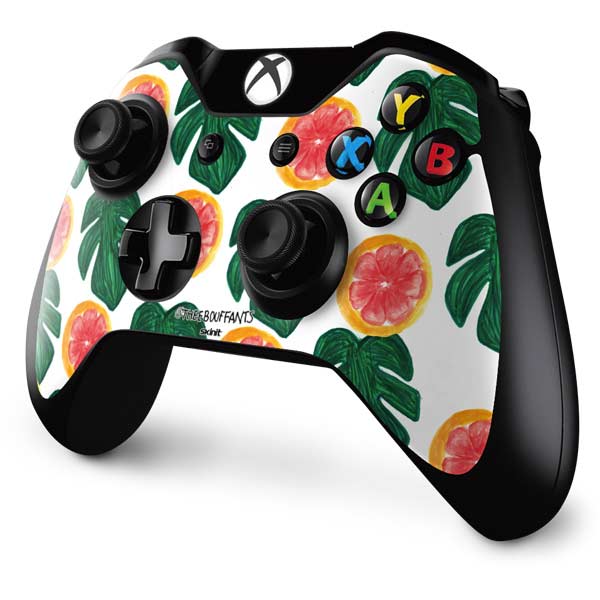 Bouffants and Broken Hearts Tropical Leaves and Citrus Xbox One Controller Skin