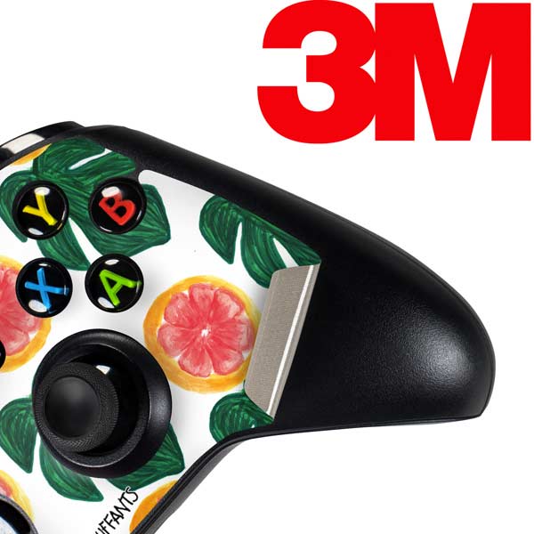 Bouffants and Broken Hearts Tropical Leaves and Citrus Xbox One Controller Skin