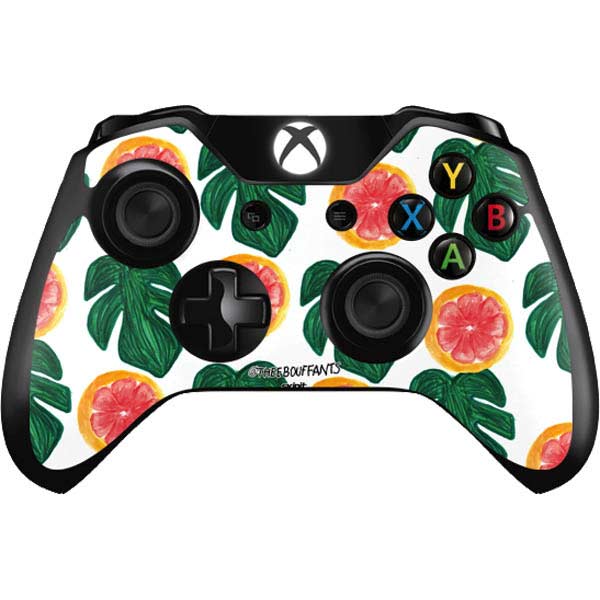 Bouffants and Broken Hearts Tropical Leaves and Citrus Xbox One Controller Skin