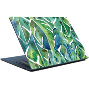 Cat Coq Tropical Leaves Surface Laptop Skin