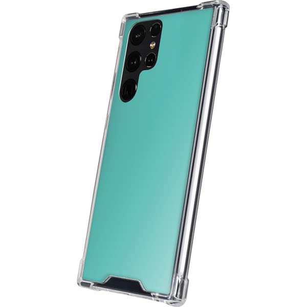 Turquoise Blue Solid Galaxy S24 Ultra Clear Case Skinit