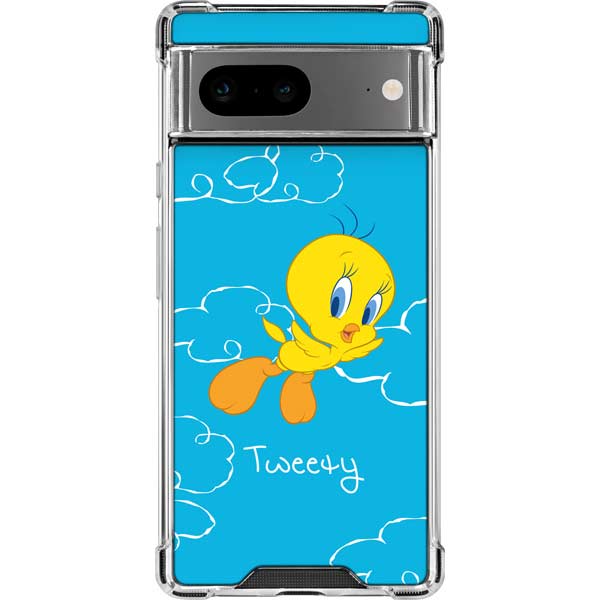 Looney Tunes Tweety Bird Flying Google Pixel 8 Clear Case