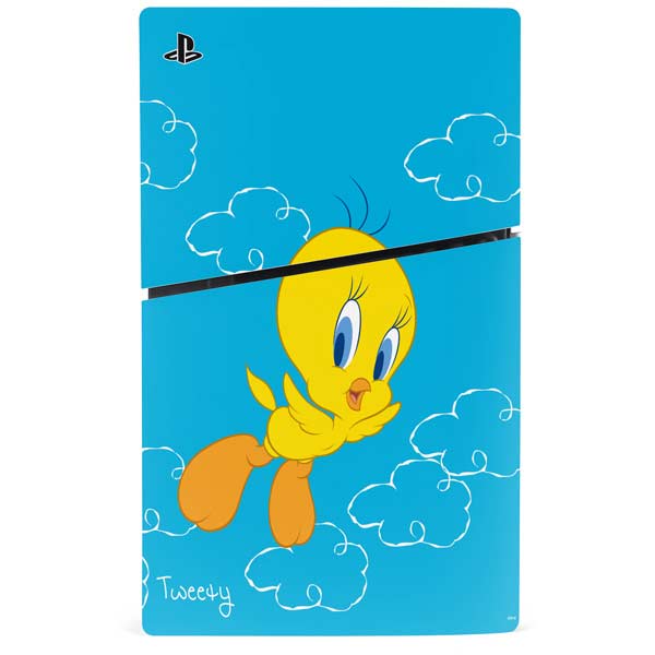 Looney Tunes Tweety Bird Flying PS5 Slim Disk Bundle Skin