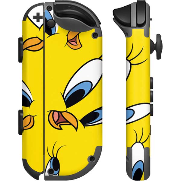 Looney Tunes Tweety Bird Super Sized Pattern Nintendo Joy-Con (L/R) Controller Skin