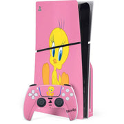 Looney Tunes Tweety Pinky PS5 Slim Disk Bundle Skin