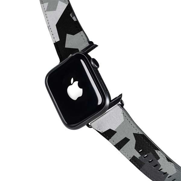 Urban Camouflage Black Apple Watch Band 38-40mm