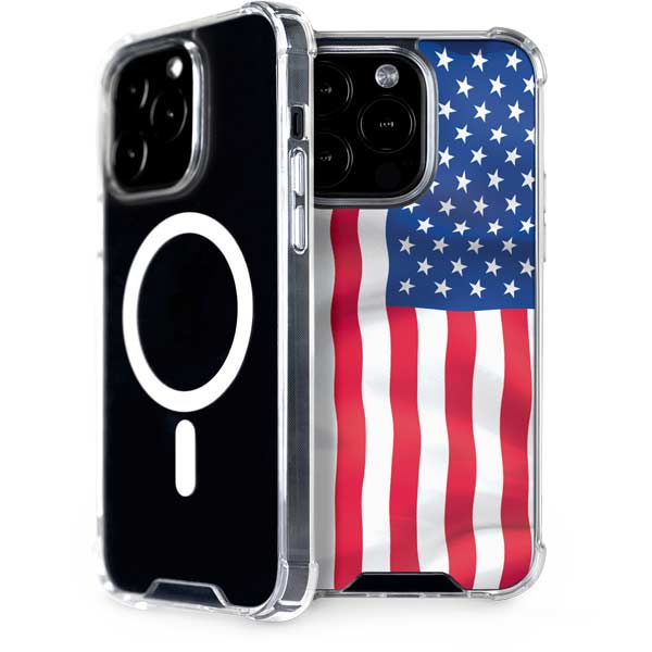 USA Flag iPhone 15 Pro MagSafe Case
