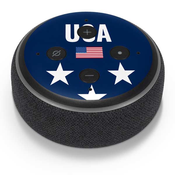 USA Flag Stars Amazon Echo Dot Skin