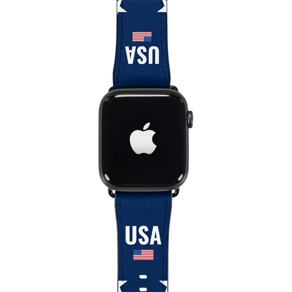 USA Flag Stars Apple Watch Band 38-40mm