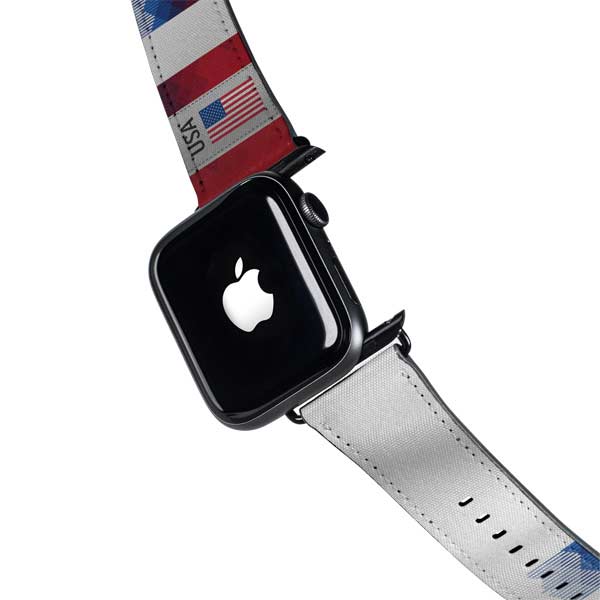 USA Soccer Flag Apple Watch Band 38-40mm