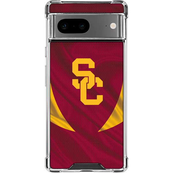 University of Southern California USC Trojans Jersey Google Pixel 8 Clear Case