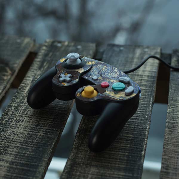 Vincent Van Gogh The Starry Night Nintendo GameCube Controller Skin