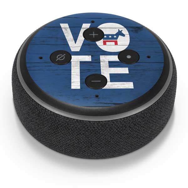 Vote Democrat Amazon Echo Dot Skin