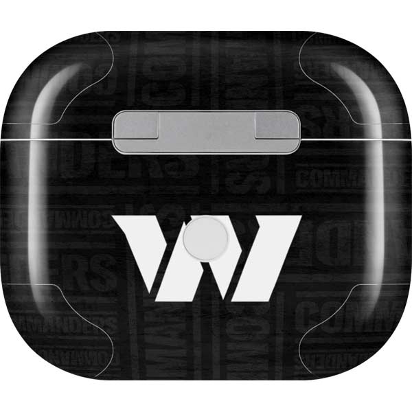 NFL Washington Commanders Black and White Apple AirPods (3rd Gen 2021) Skin